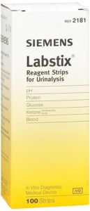 Labstix® Urinalysis Reagent Test Strips with ID Bands