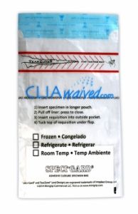 CLIAwaived.com. Specimen Bags