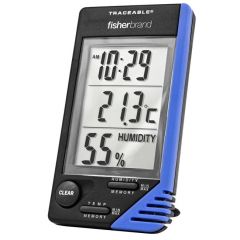 Fisher Brand Traceable Thermometer/Clock/Humidity Monitor