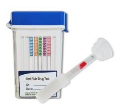 10 Panel Oral Fluid DOA Test Device E with Saturation Indicator