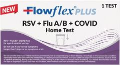Flowflex RSV + Flu A/B + Covid Antigen Home Tests, 25 Test Pack