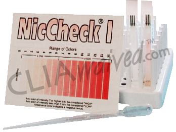 tobacco test kit NicCheck I Test Strips